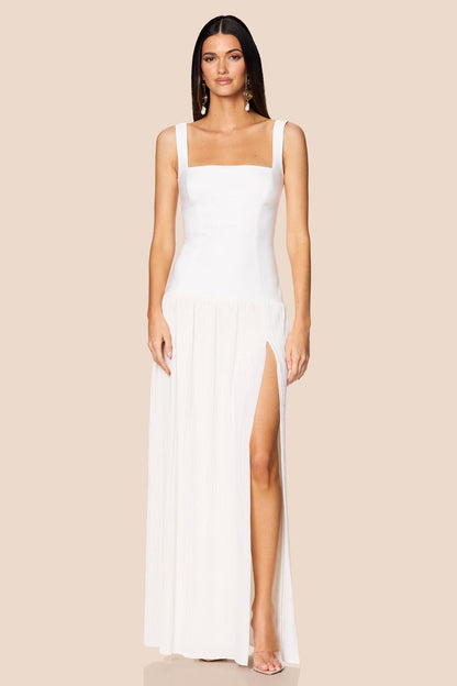 Nookie Desiree Square Neck Maxi Dress - White