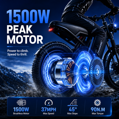 HIEHA® SU8 2.0 Smar Moped-Style Electric Bike