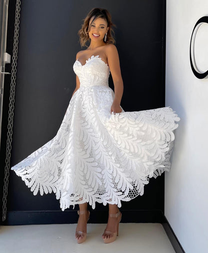 Jadore JX5031 Sandra Dress - White